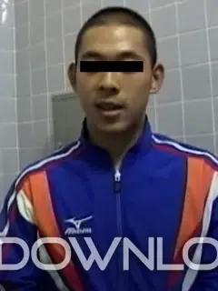 トレーニング中の坊主体育会生/Shaved athlete students in training
