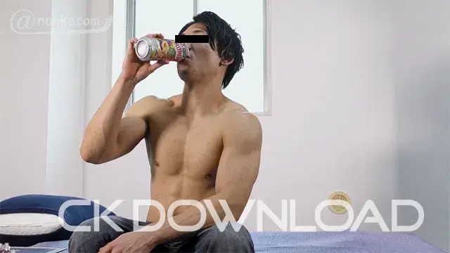 [otoko de アラカルト]【第四弾】『面接目撃ドピュン!』出演の超マッチョ塩顔イケメン、飲酒セックスで男鳴き!!全身ビショビショ大量失禁!!-3