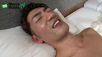 スリム体型のパイパン青年が初撮影でHIDETOに生堀り&顔射される!-8