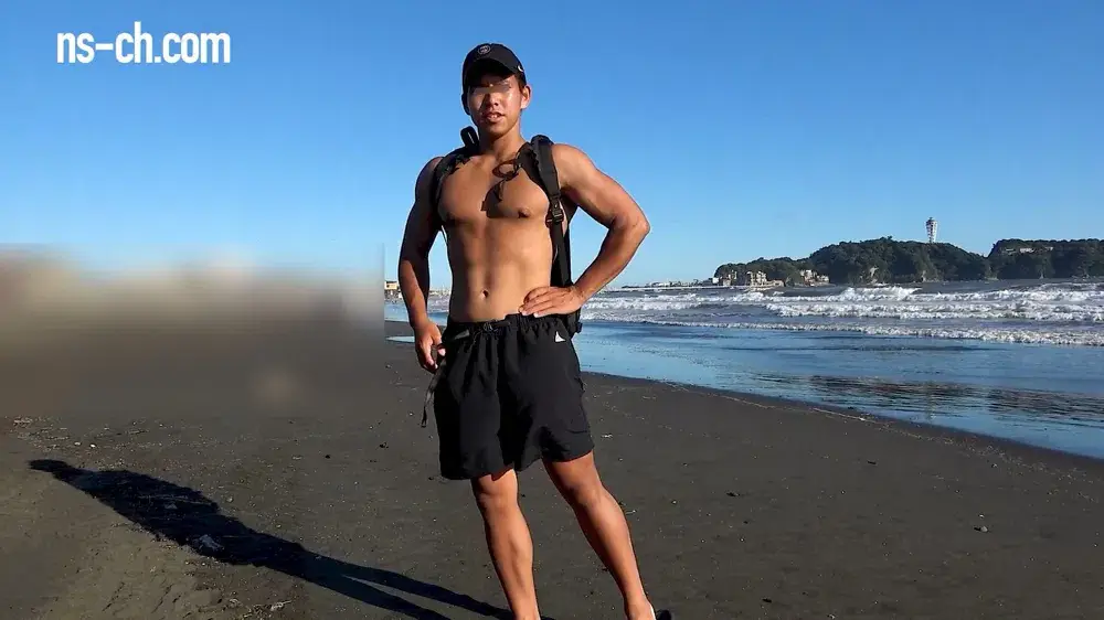 真夏の純朴青年初登場!!海とノンケの黄金比人生初の潮吹き!!-2