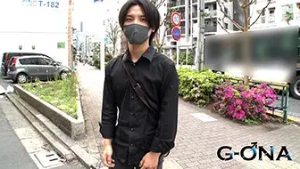 19歳ジャニ系黒髪イケメンを路上スカウト!そのままオナニー交渉!-2
