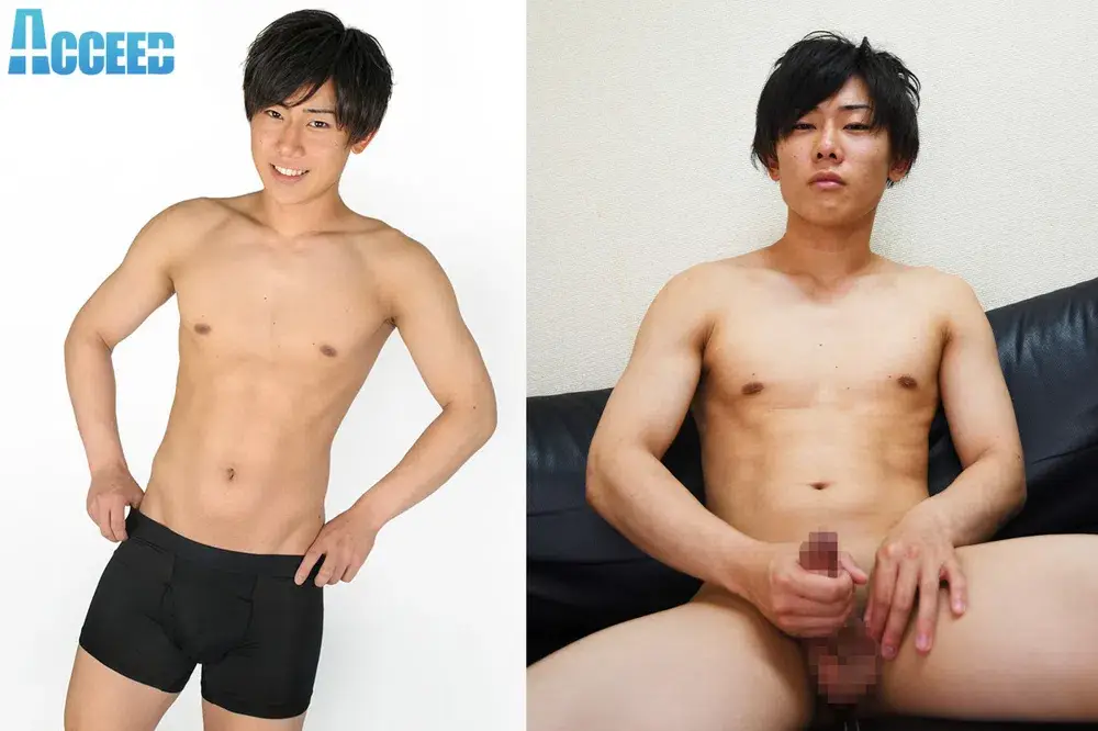 美チン!さわやかノンケイケメンよしき初撮りオナニー-1