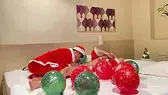 クリスマスの夜にサンタクロースのコスプレでエチエチ-4