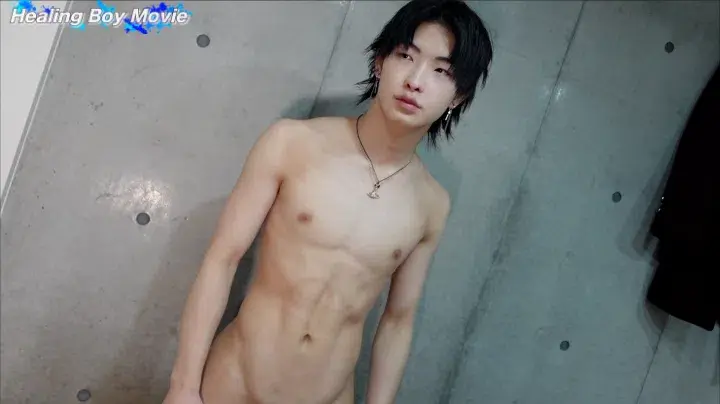 圧巻の潮吹き!20歳のジュノン系ボーイが男の手と口でイく!腹筋バキバキ美チンは必見!-3