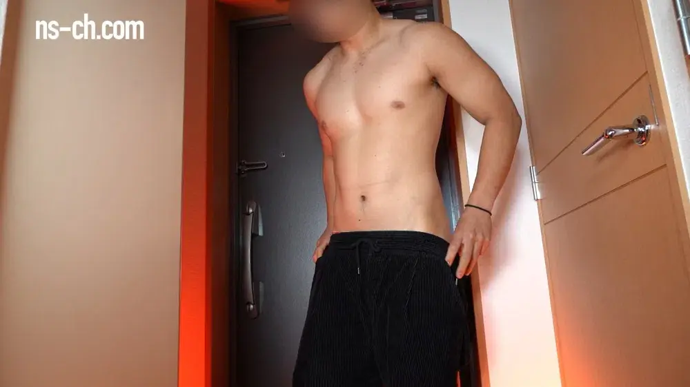 顔出NG!!男子部員F君再登場!!デリバリマッチョは性欲溜まってる!!?(Bアングル)-3