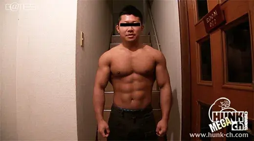 158cm58kg22歳、レスリングで鍛えたゴッツゴツな筋肉武装した芳樹(よしき)くん!!!可愛い顔とのギャップ萌えです!!!-2