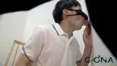 可愛い系21歳大学生が待機中にAV見てたら発情!ゴーグルマンと生絡み!!-2
