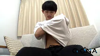 某有名体育大のハンサムマッチョ(21)が絶頂即イキ発射!-3