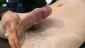 初登場!色白小顔イケメンがKAKERUにフェラと手コキでイカされる♪-7