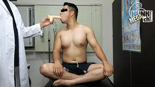 イケてるノンケの身体を隅々まで検査!!カルテNo.048輝樹(てるき)くん21歳!!ゲイモテ確実なガッチリラグビー髭男前の敏感な体を触診!!亀頭を責められ悶絶してしまう輝樹の診断結果は?!!-4