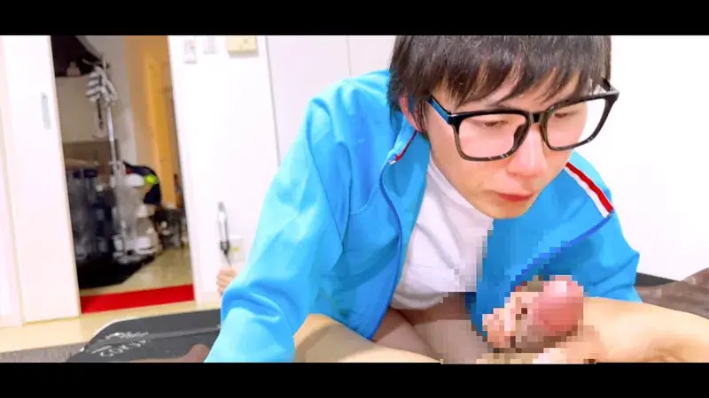 ※特典あり 2時間19分完全版!美肌美尻のひろき君久々の眼鏡で全編生交尾撮影!強力電マの快感に悶絶!ジャージに自前のスケスケ白競パンで淫乱爆発!-8