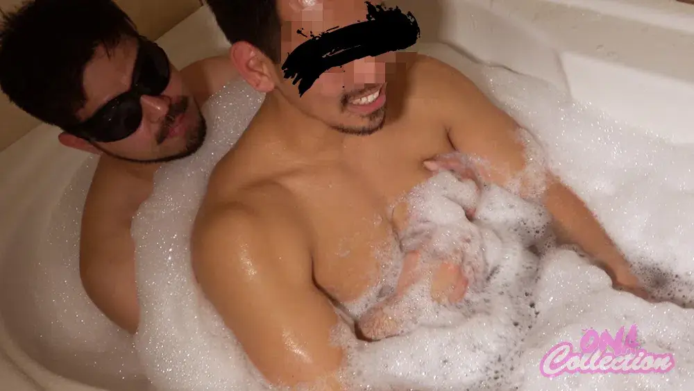 実録!極太巨根先輩がリアルに男を受け入れていく...ディルドもズッポリ咥え込んだまま射精させられる!【個人撮影】-6