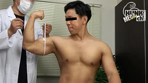 イケてるノンケの身体を隅々まで検査!!カルテNo.046晃汰(こうた)くん24歳!!ラグビーゴツ筋肉マッチョは敏感体質で乳首もチンコをビンビン!!男のフェラもアナル責めも感じまくる晃汰くんの診断結果は?!!-3
