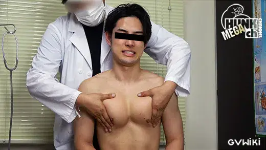 イケてるノンケの身体を隅々まで検査!!カルテNo.072冴介(さすけ)くん21歳!!水泳マッチョの超イケメンは乳首もアナルもめちゃ敏感、そんな冴介くんの診断結果は!!?-3