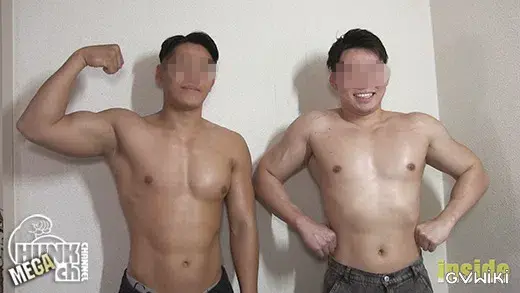 20代前半のマッチョ2人を集めて3P、ノンストップでハメ倒す-1