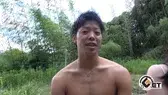 ボコボコBodyの野球青年が女と某公園で人生初の野外SEX!!-2