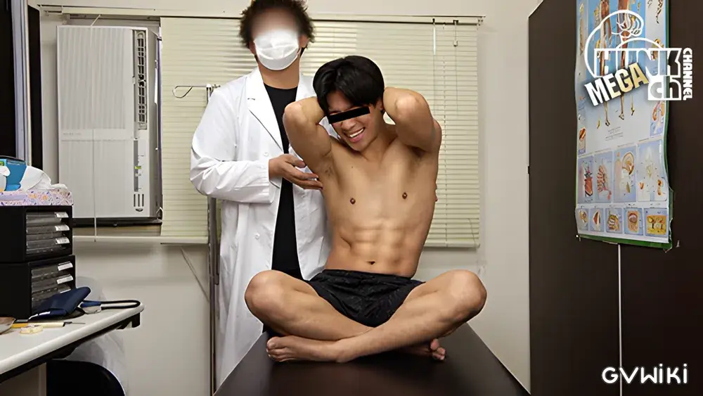 イケてるノンケの身体を隅々まで検査!!カルテNo.055珀翔(はくと)くん23歳!!サッカー細マッチョのめちゃイケメンくんが男にシゴかれ大量潮吹き!!アナルを責められエロい吐息が漏れてしまう珀翔くんの診断結果は?!!-1