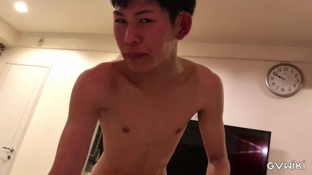 19歳 猿顔ノンケ 初フェラ&オナ 口内射精されてなんともいえない表情・・・・-5