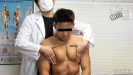 イケてるノンケの身体を隅々まで検査!!カルテNo.061、一冴(いっさ)くん28歳!!色黒マッチョの厳つい系男前は意外なほど敏感な肉体を持ち、アナルも感じちゃってる一冴くんの診断結果は?!!-2