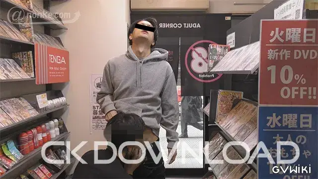 [公然猥褻『SHASEI堂』]【第四十五弾】イケメン大学生!白昼堂々店員に犯される!!-8