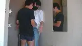 玄関開けたら即H!18才超ジャニ系美少年が不意討ち攻めの快感に激噴水射精-2