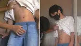 玄関開けたら即H!18才超ジャニ系美少年が不意討ち攻めの快感に激噴水射精-5
