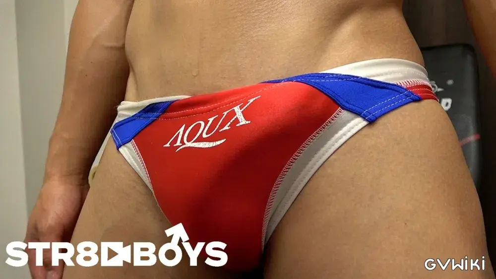 【ATHLETE】あの人気モデルの天然キャラのバキバキ巨根サッカー男子がベロチューしながら我慢の限界で濃厚ザーメン噴射!!-8