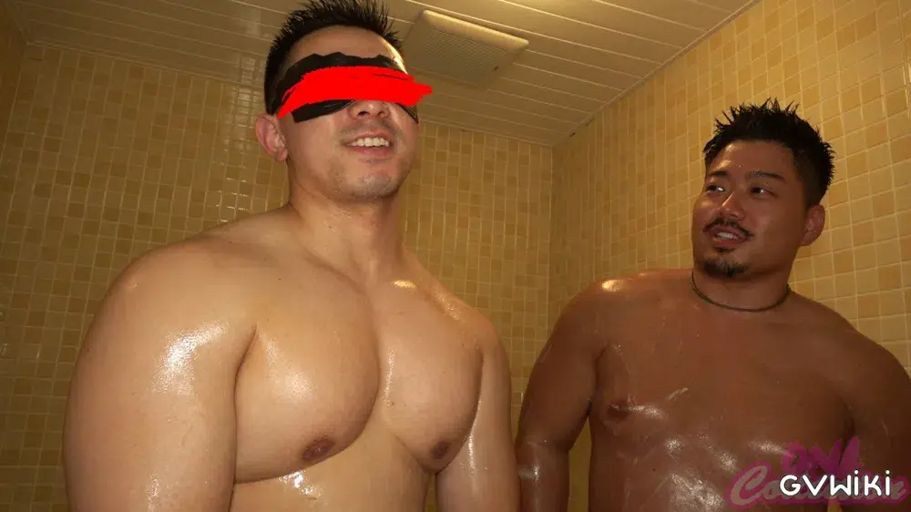 大胸筋Juicyマッチョ×城之慎の白黒コンビ!肉厚雄っぱいを堪能し汗だくでノンケを生堀り中出し掘られイキ!-10