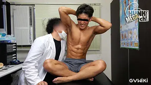 筋肉ノンケをわいせつ検査!!カルテNo.083 暁也(あきや)くん25歳。フェラされアナル責められ潮も吹いちゃう、顔も体も感度もSS級な暁也くんの診断結果は!!?-5