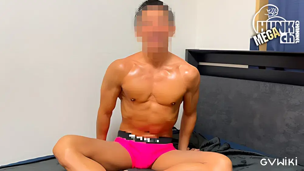大会後日の体脂肪6%のバキバキマッチョが変態オナニー-1