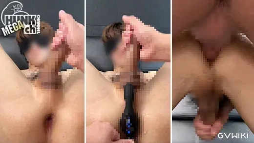 低身長色白男子を拘束してアナル開発-8