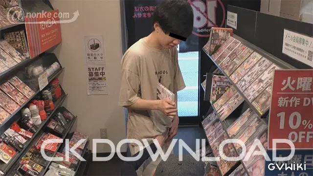[公然猥褻『SHASEI堂』]【第十二弾】通行人を気にしつつ変態店員にイかされてしまうかわいい系男子!!ドピュッと大放出!!-5