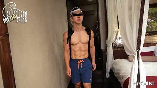 夏ハメ2025!!可愛い顔のバキバキマッチョ弓弦(ゆずる)くん25歳!!シックスパックで生チンポを激ピストン!!リアルノンケを真夏の海で逆ナンパ!!【生ハメ】-3