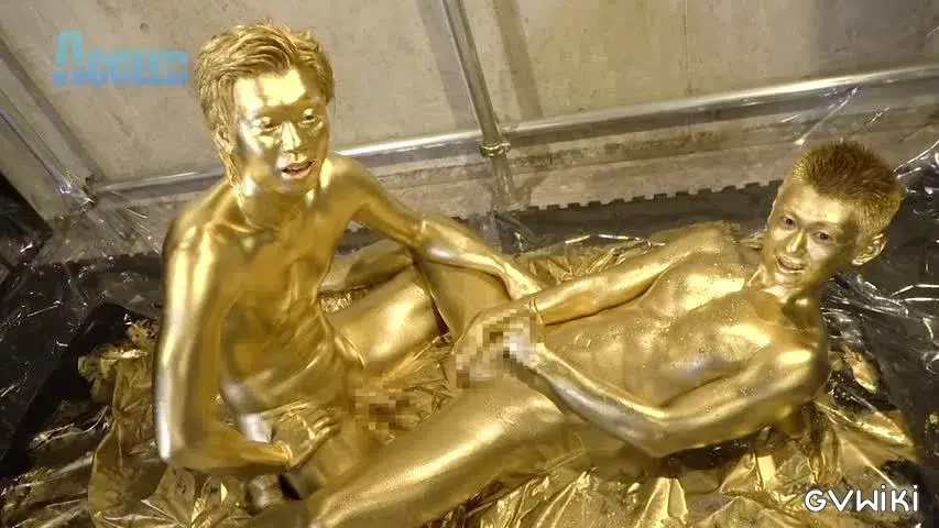 the Mania～ZENと雷人の筋肉質な肉体が黄金に！ZENの金のチンポで将人の金のアナルを生掘り!!黄金潮吹きも!!～-25