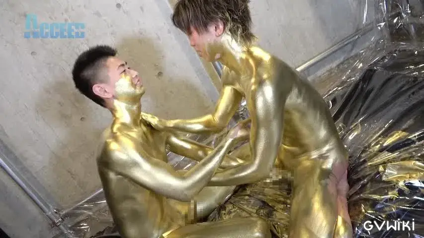 the Mania～ZENと雷人の筋肉質な肉体が黄金に！ZENの金のチンポで将人の金のアナルを生掘り!!黄金潮吹きも!!～-12