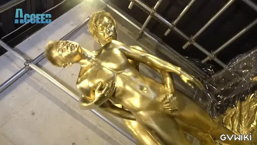 the Mania～ZENと雷人の筋肉質な肉体が黄金に！ZENの金のチンポで将人の金のアナルを生掘り!!黄金潮吹きも!!～-16