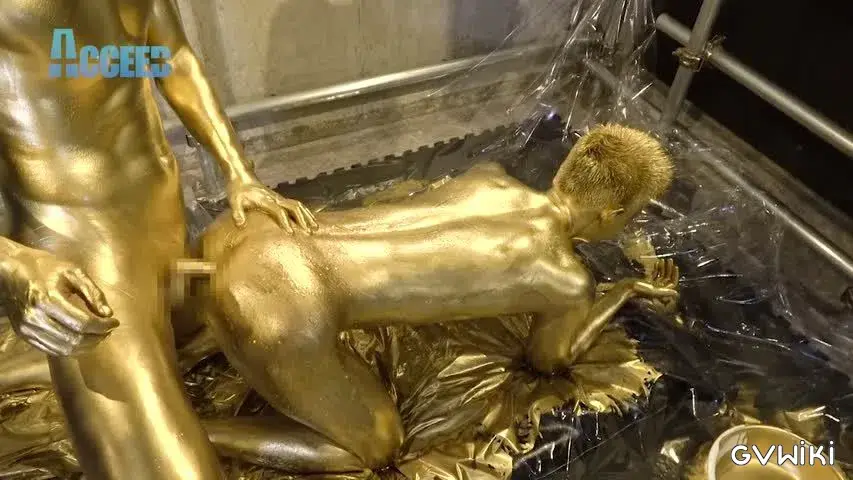 the Mania～ZENと雷人の筋肉質な肉体が黄金に！ZENの金のチンポで将人の金のアナルを生掘り!!黄金潮吹きも!!～-22