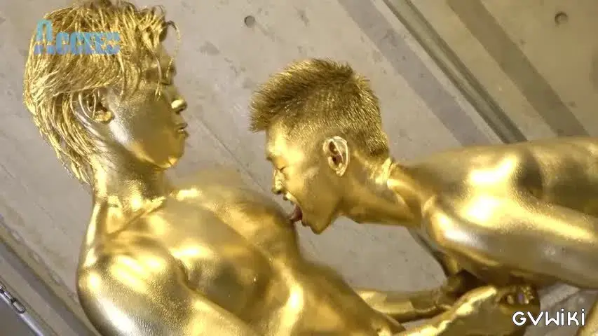 the Mania～ZENと雷人の筋肉質な肉体が黄金に！ZENの金のチンポで将人の金のアナルを生掘り!!黄金潮吹きも!!～-17