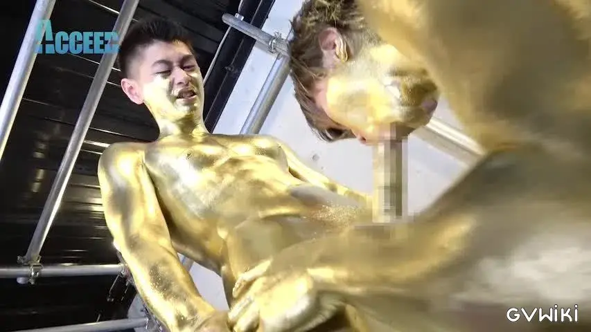 the Mania～ZENと雷人の筋肉質な肉体が黄金に！ZENの金のチンポで将人の金のアナルを生掘り!!黄金潮吹きも!!～-13
