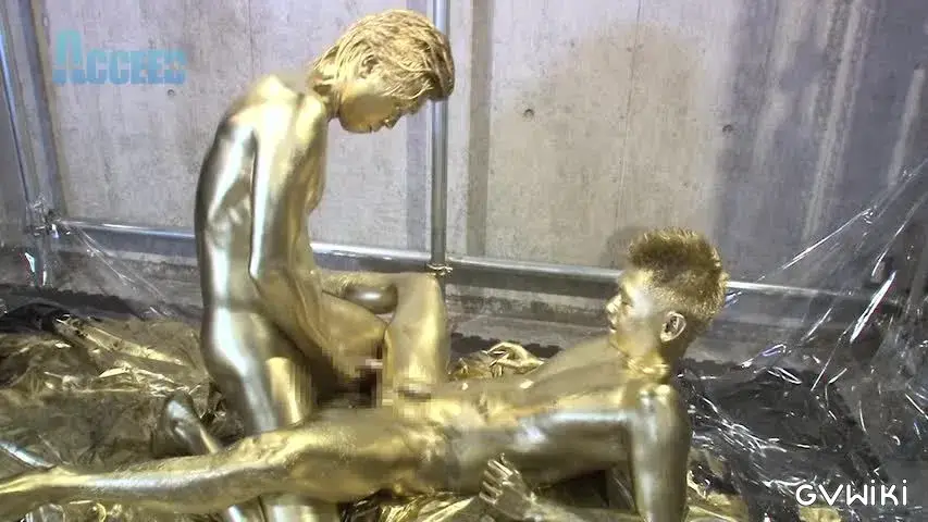 the Mania～ZENと雷人の筋肉質な肉体が黄金に！ZENの金のチンポで将人の金のアナルを生掘り!!黄金潮吹きも!!～-24