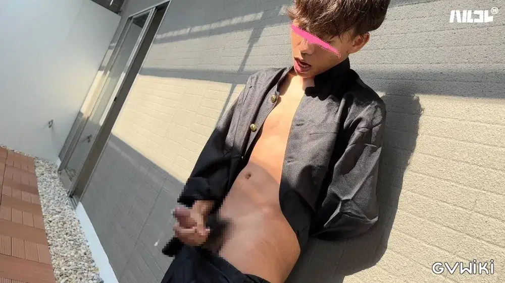 愛くるしい笑顔にキュン☆デカマラクォーター「シュウジ」19歳 学ラン姿でソロ登場!《ハルコレ》-8