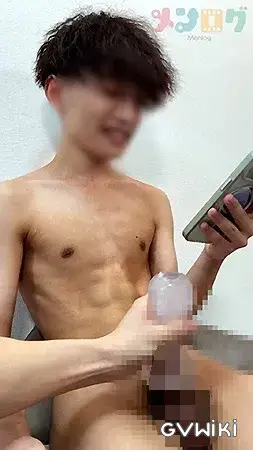 なんの経験もないイケかわ男子が初の手コキで大量に!?-4