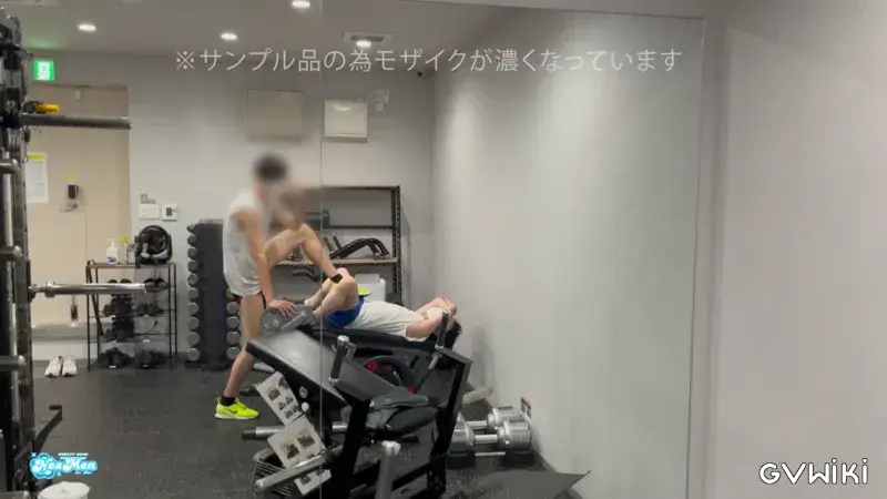 18歳前髪系裏垢男子大学生と筋トレ中にユニで抜きあい。最後は大量射精-5
