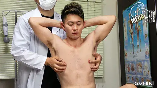 筋肉ノンケをわいせつ検査!!カルテNo.108 琉斗(りゅうと)くん26歳!!全身性感帯なプリケツ超男前の診断結果は!!?-3