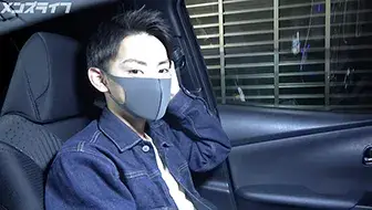小柄なスリ筋ボーイ18歳大学生!初登場でオナニーデート♪初ローションでシコって射精!-4