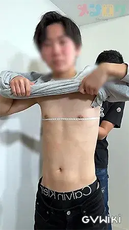 イケかわ!友達同士で身体測定!勃たせ合い!アナル開発!-3